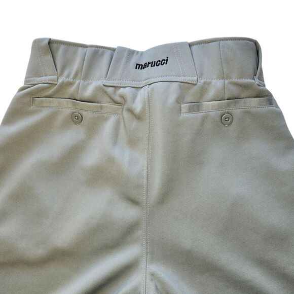 Marucci Gray Baseball Pants Youth XXL Tapered Double Knit Piped Black NWT - Picture 9 of 10